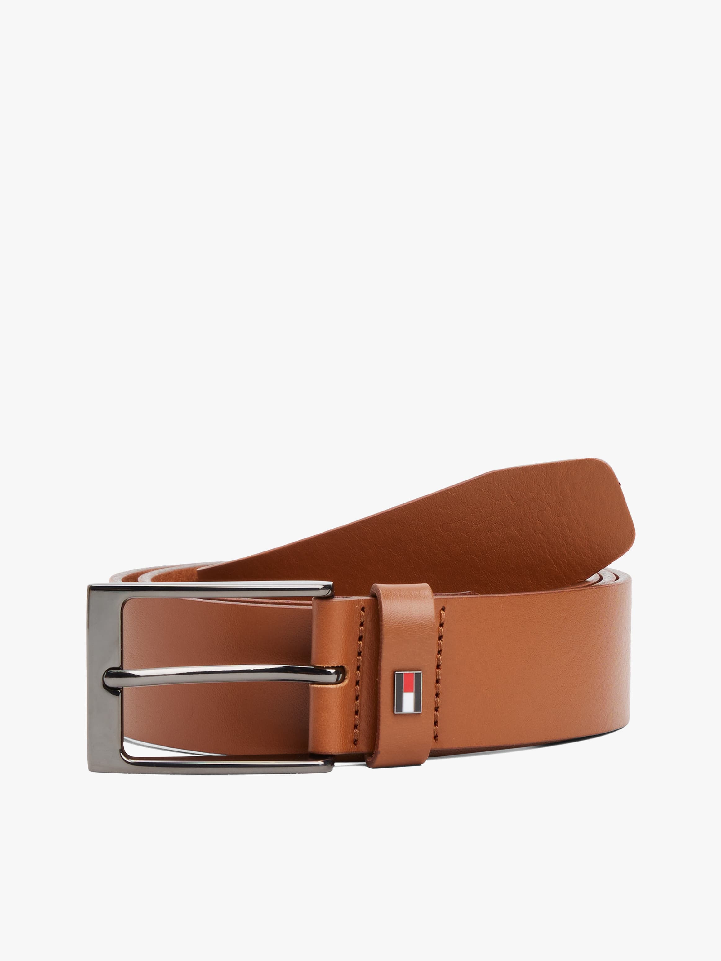Square Matte Buckle Leather Belt