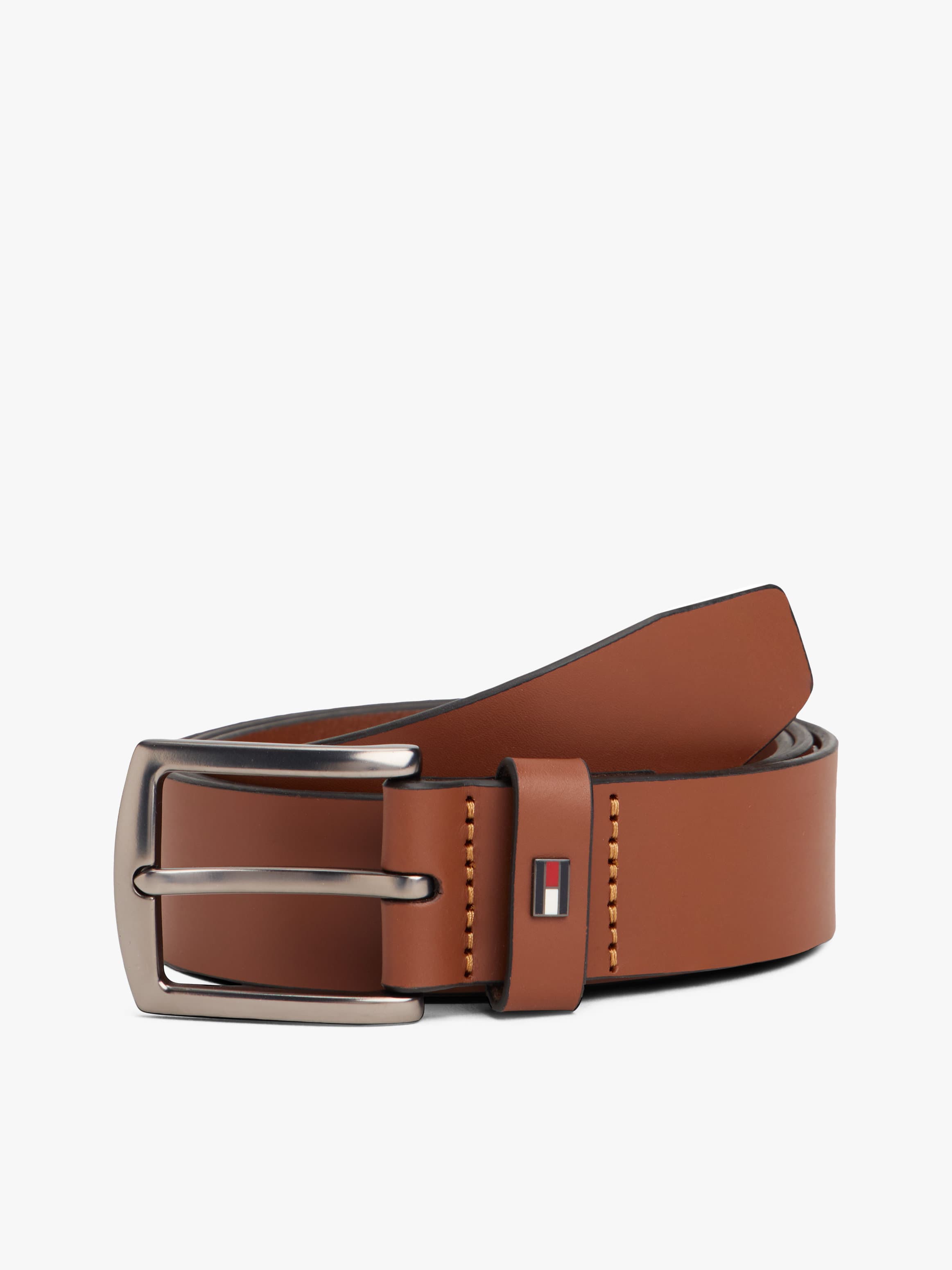 Denton Enamel Flag Leather Belt