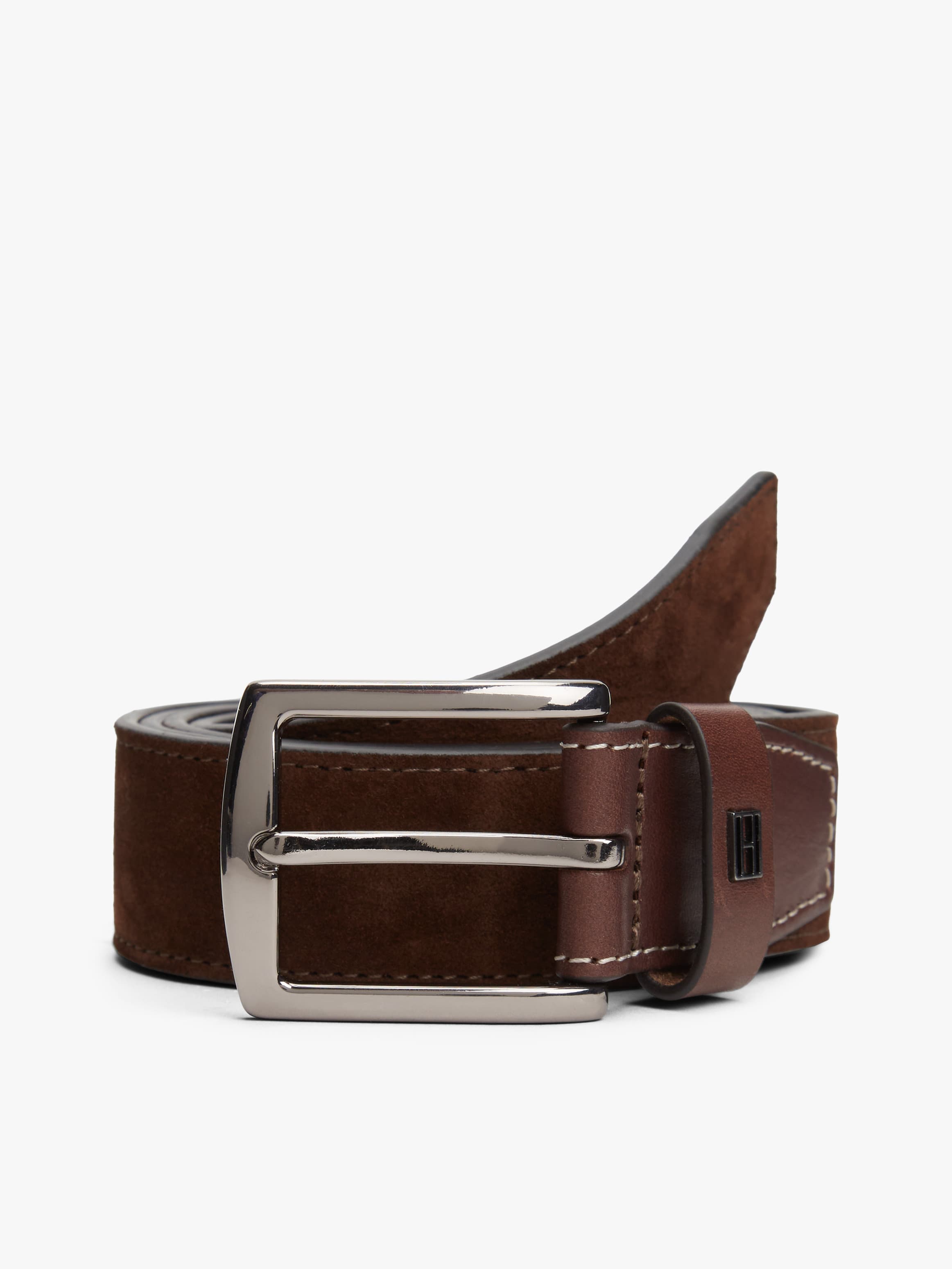 Denton Flag Plaque Suede Belt