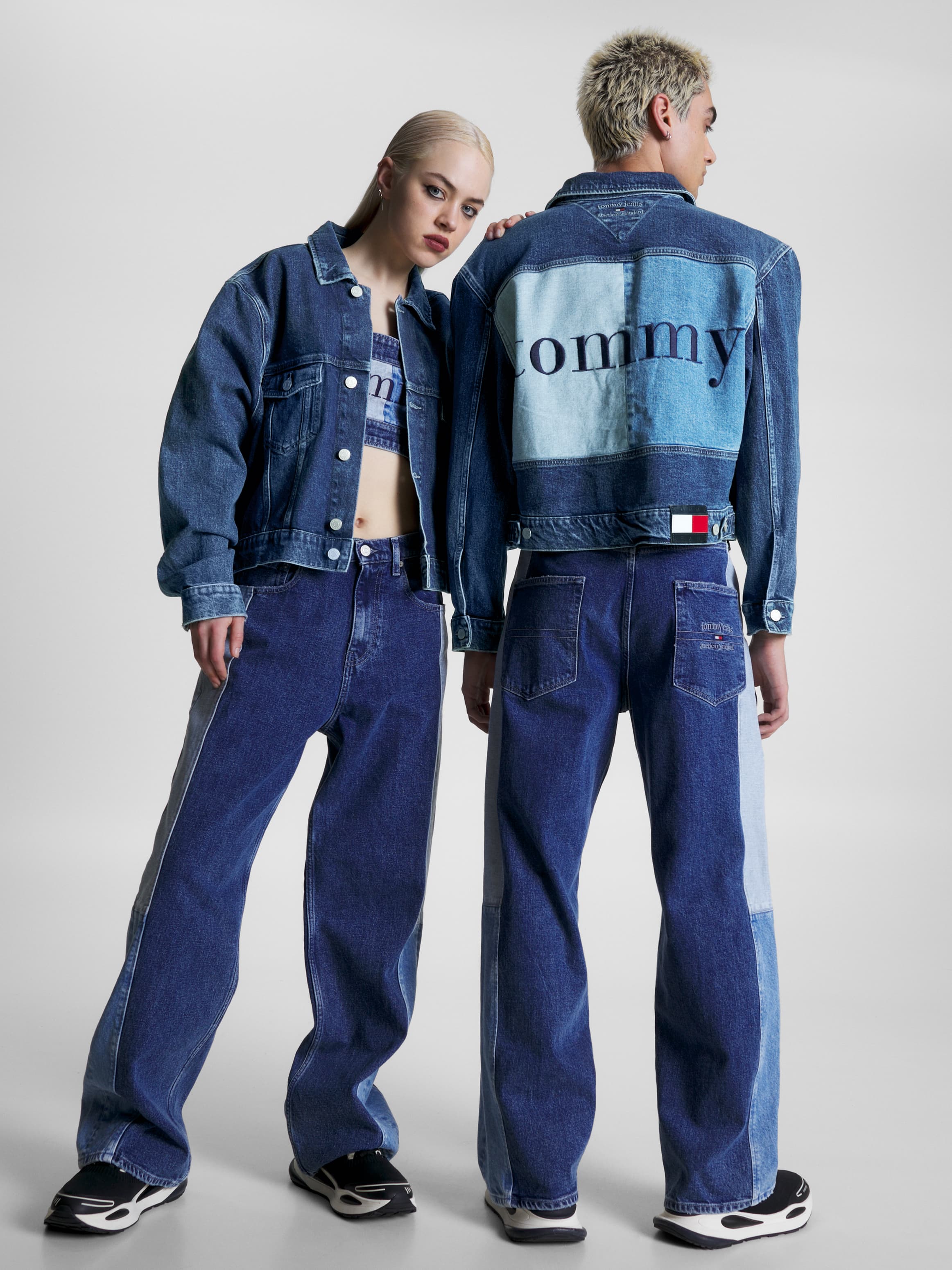 Back Logo Denim Trucker Jacket