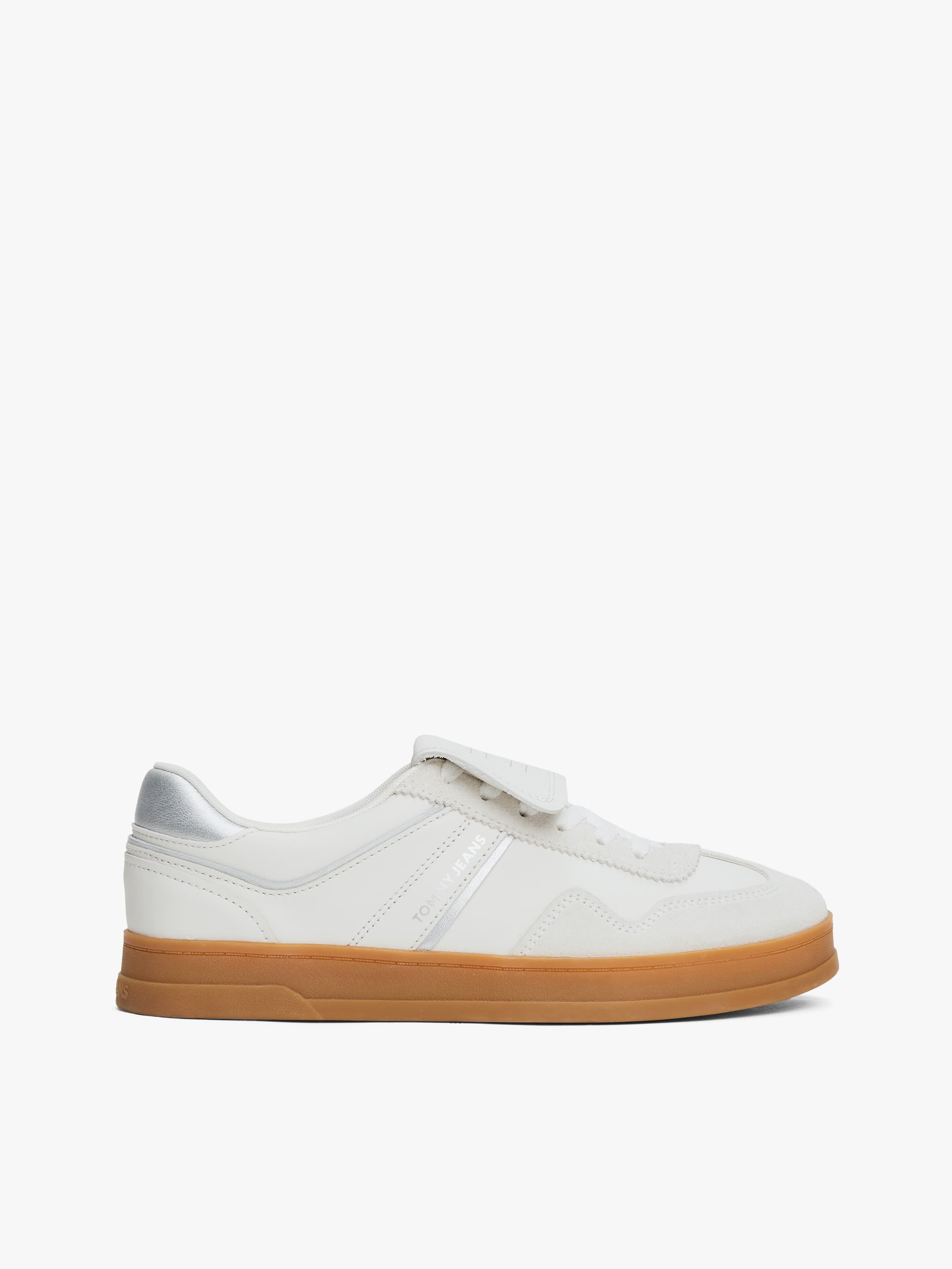 The Greenwich Metallic Leather Trainers