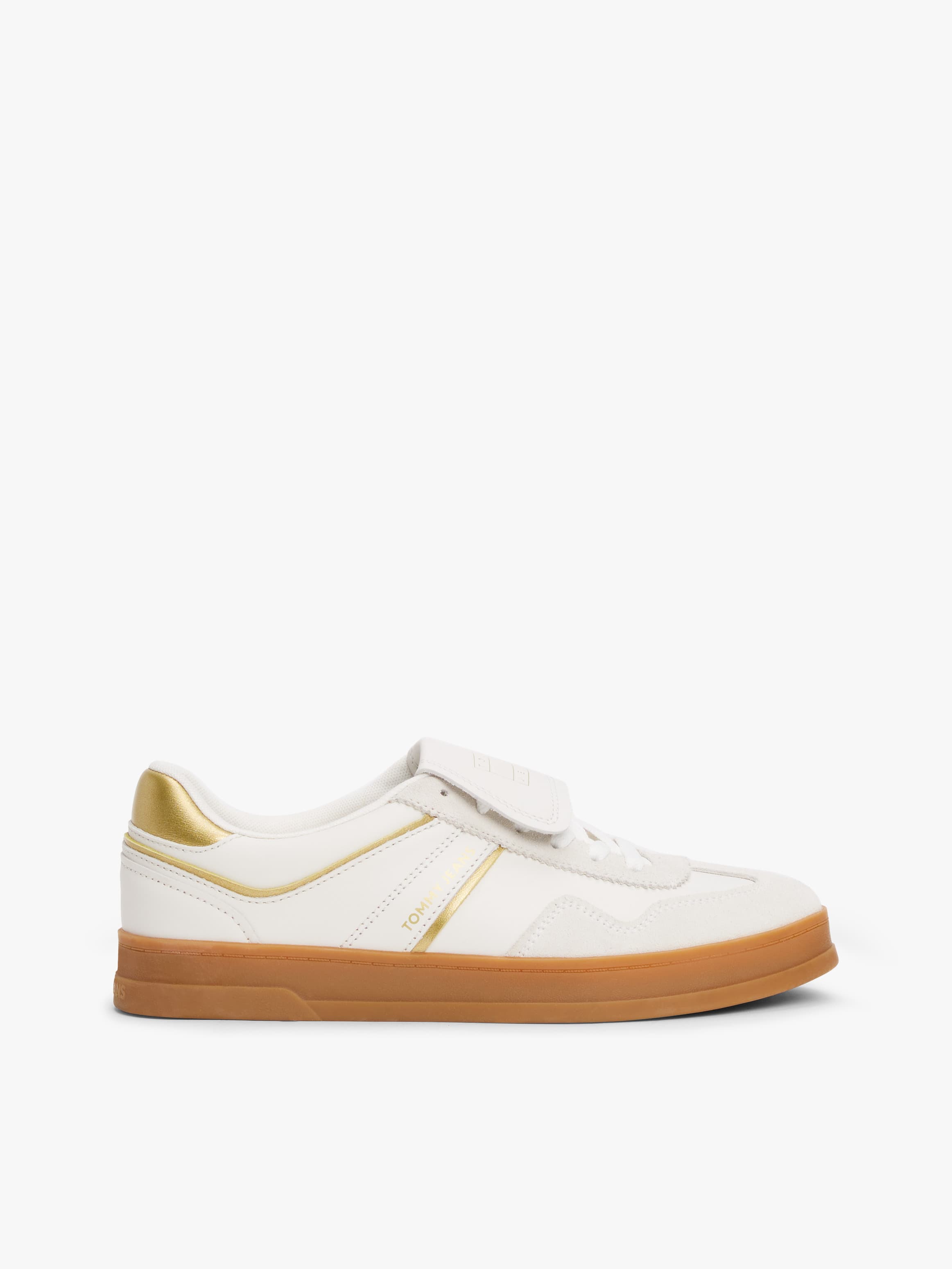 The Greenwich Metallic Leather Trainers