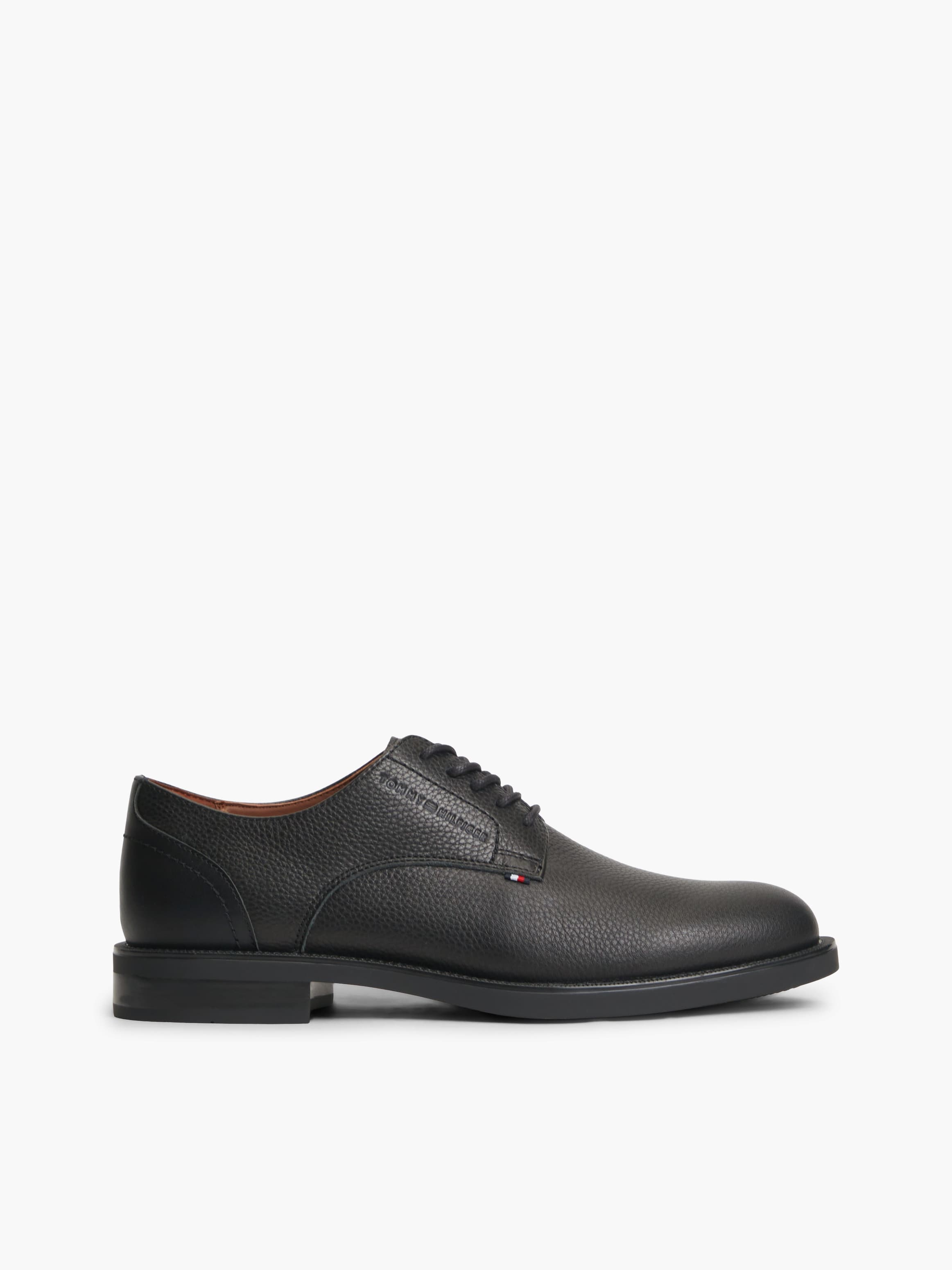 Pebble Grain Leather Derby Shoes