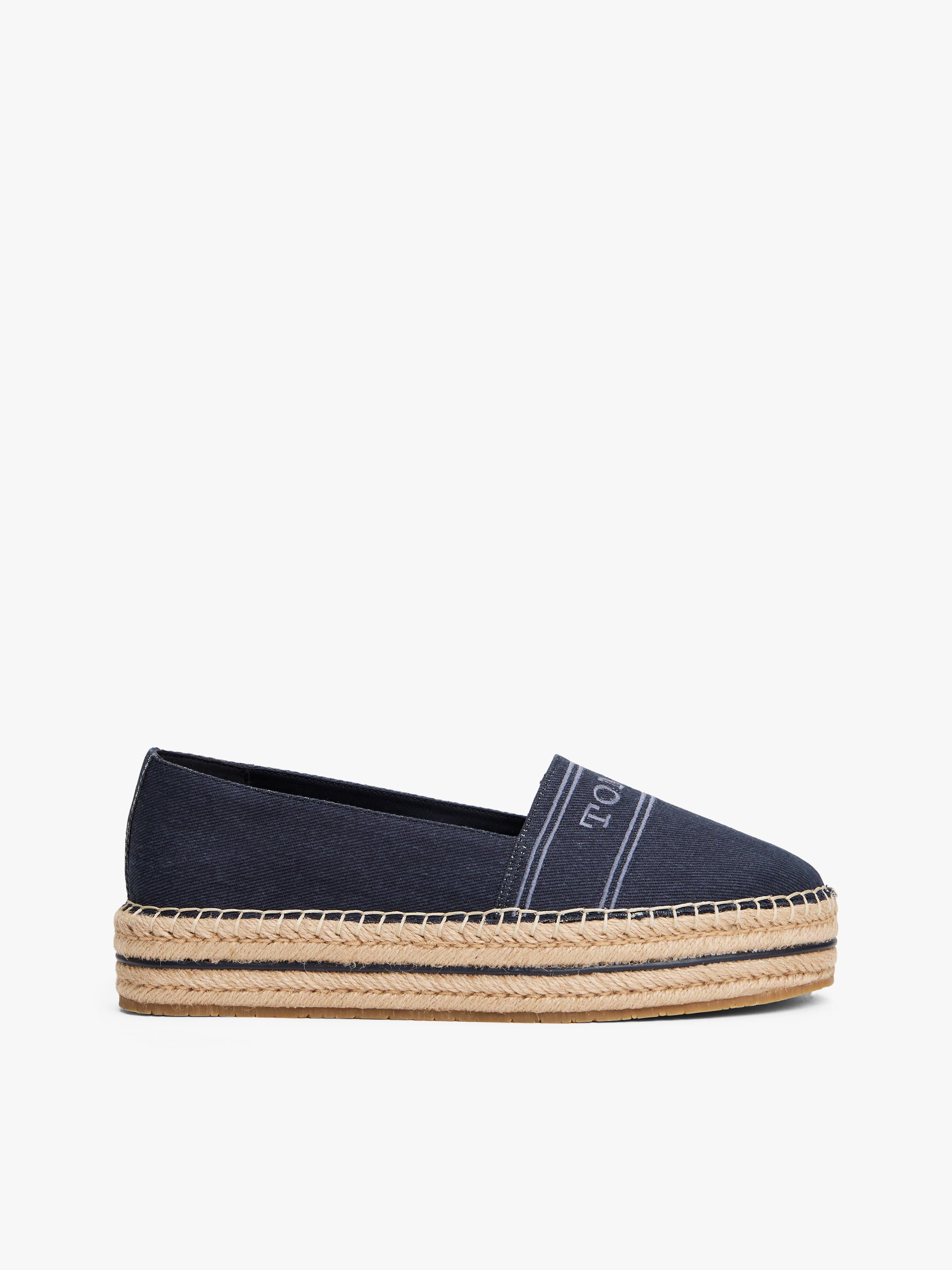 Denim Platform Espadrilles