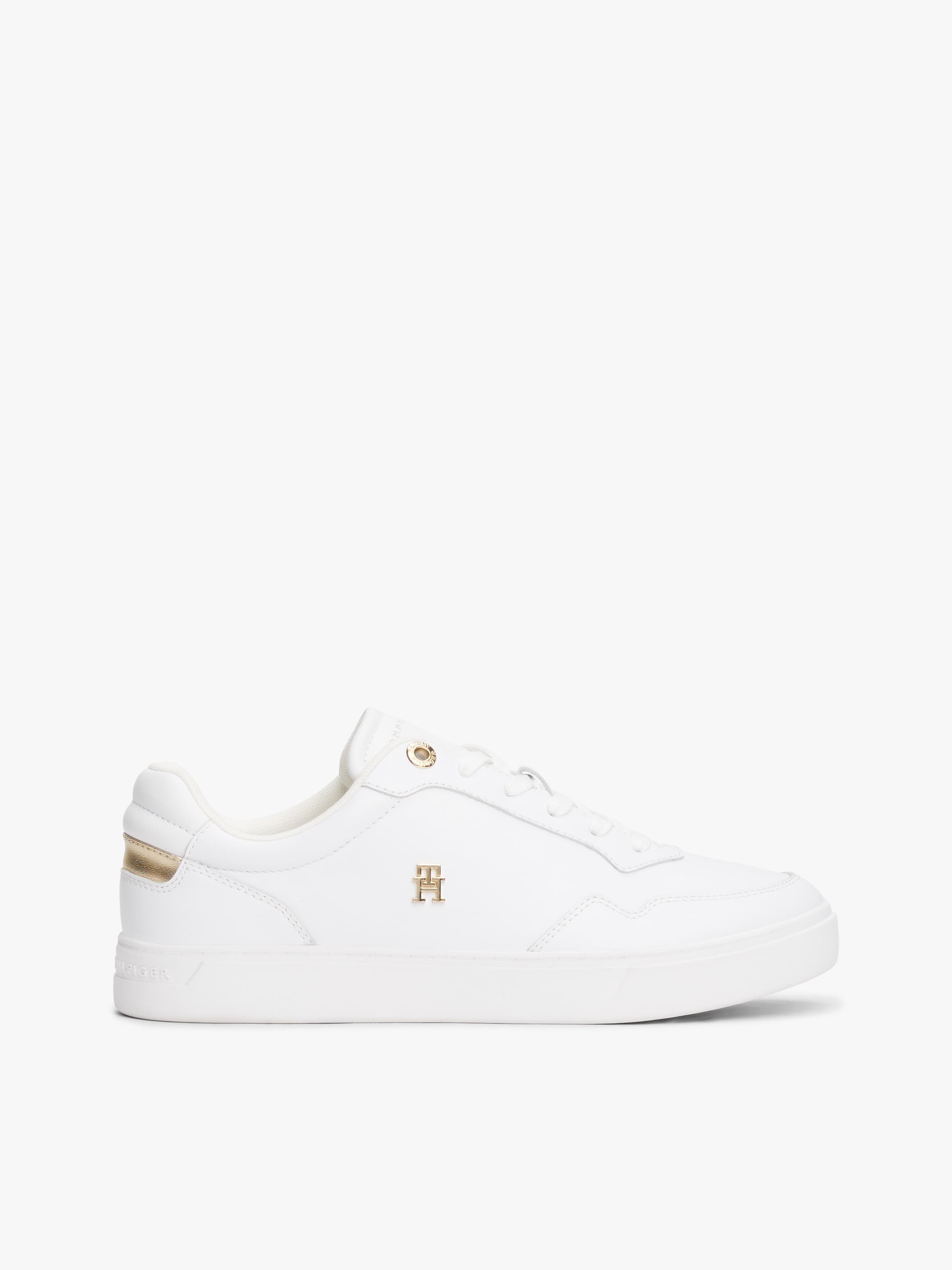Leather Th Monogram Court Trainers