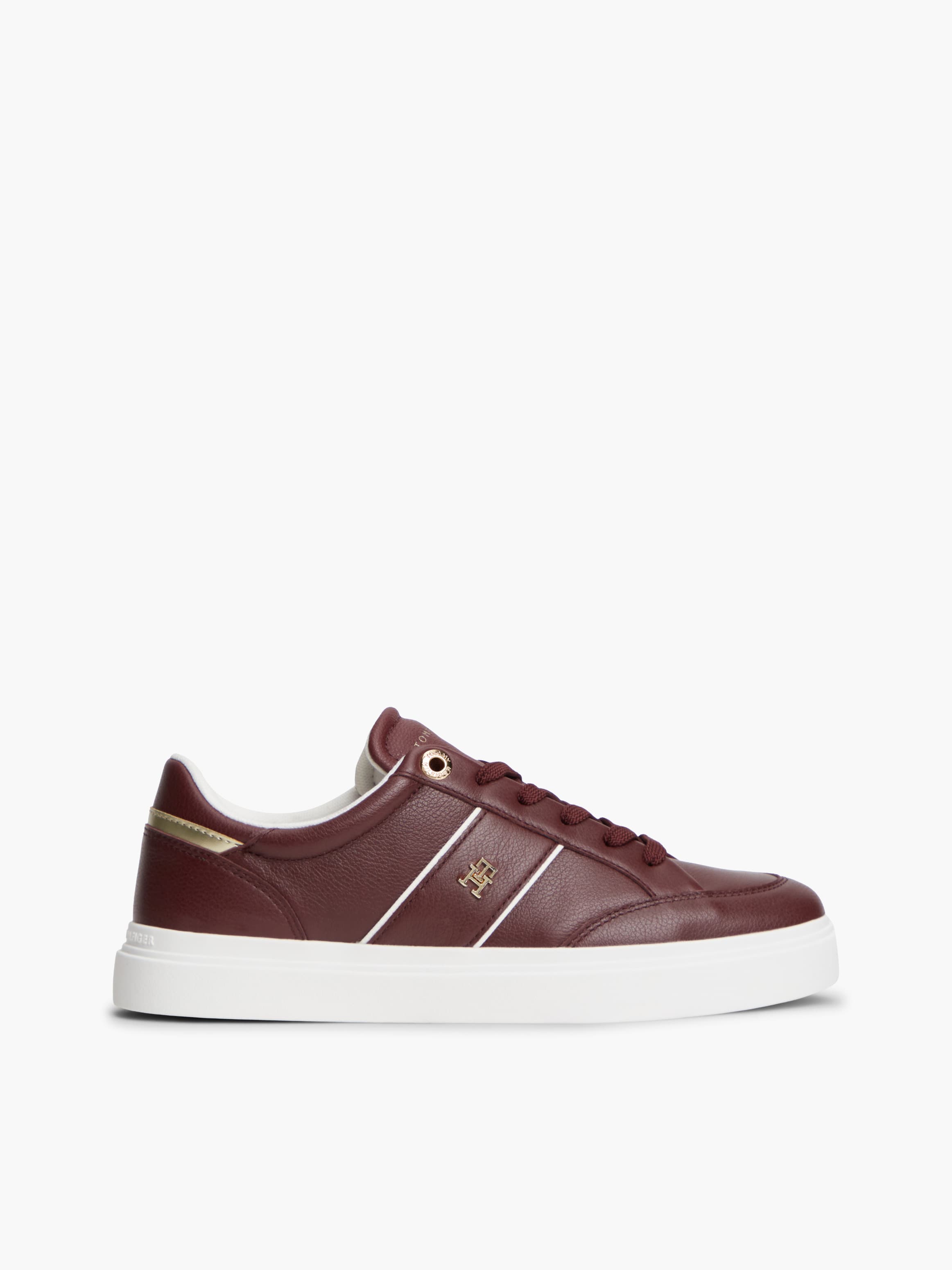 Pebble Grain Leather Cupsole Trainers