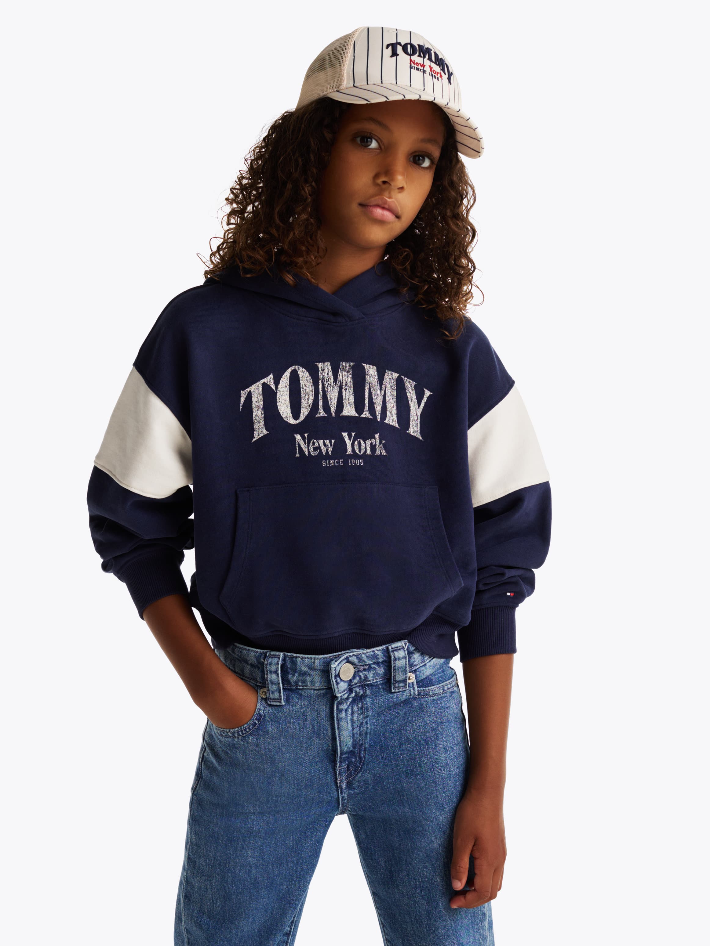 Colour-Blocked Varsity Hoody
