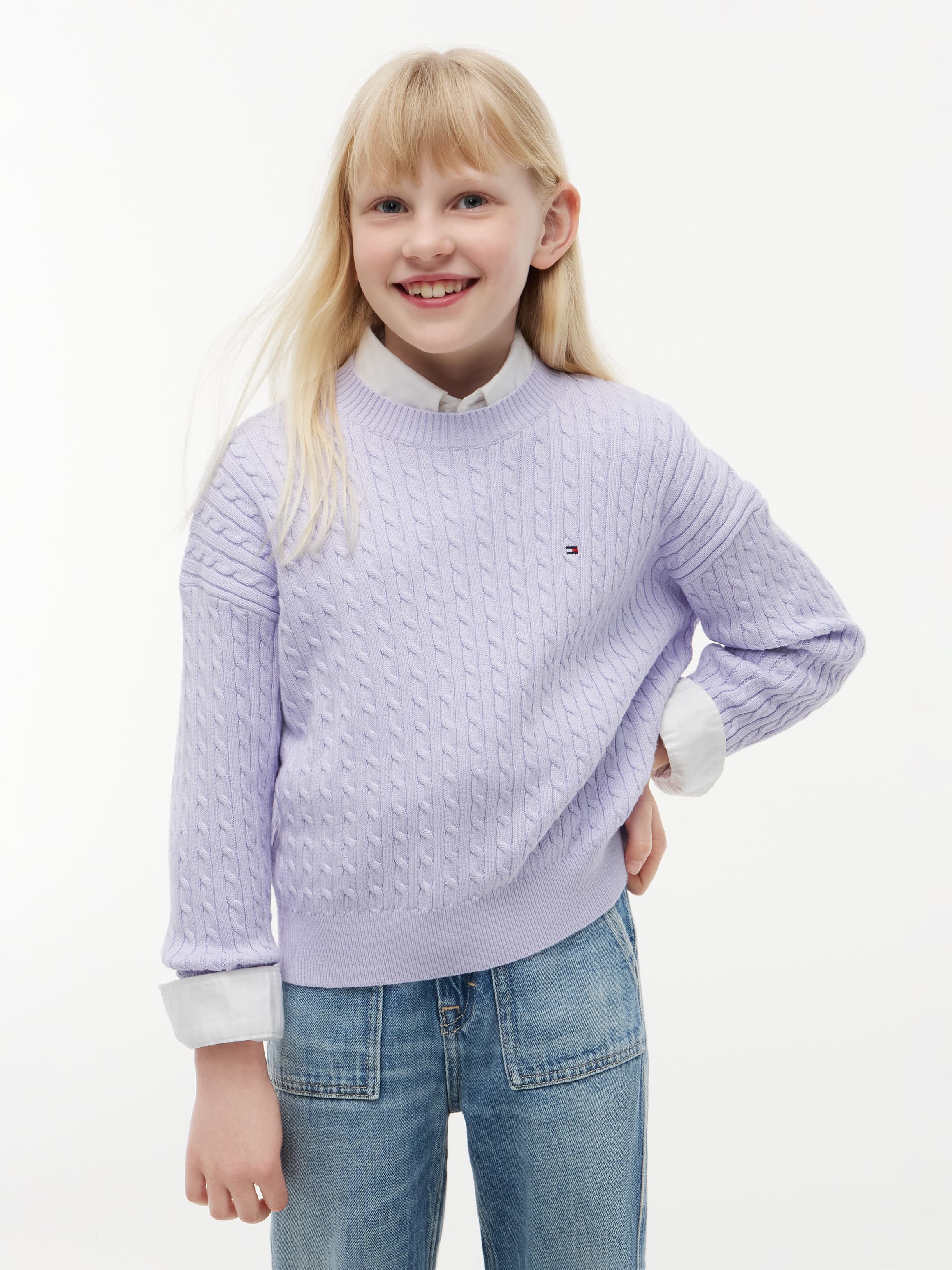 Relaxed Cable Knit Jumper