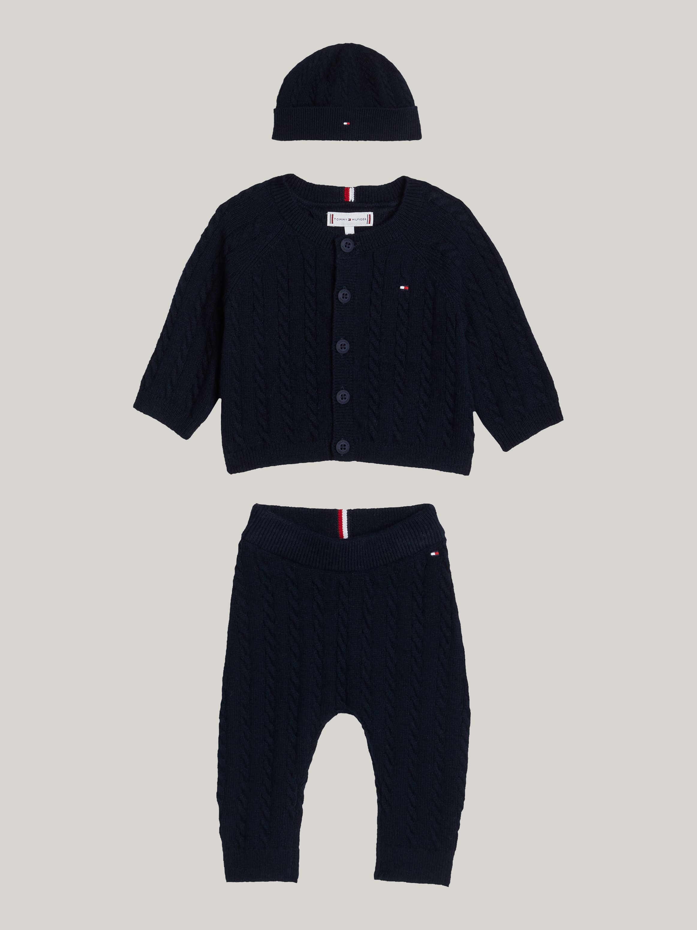 Cable Knit Three-Piece Gift Set
