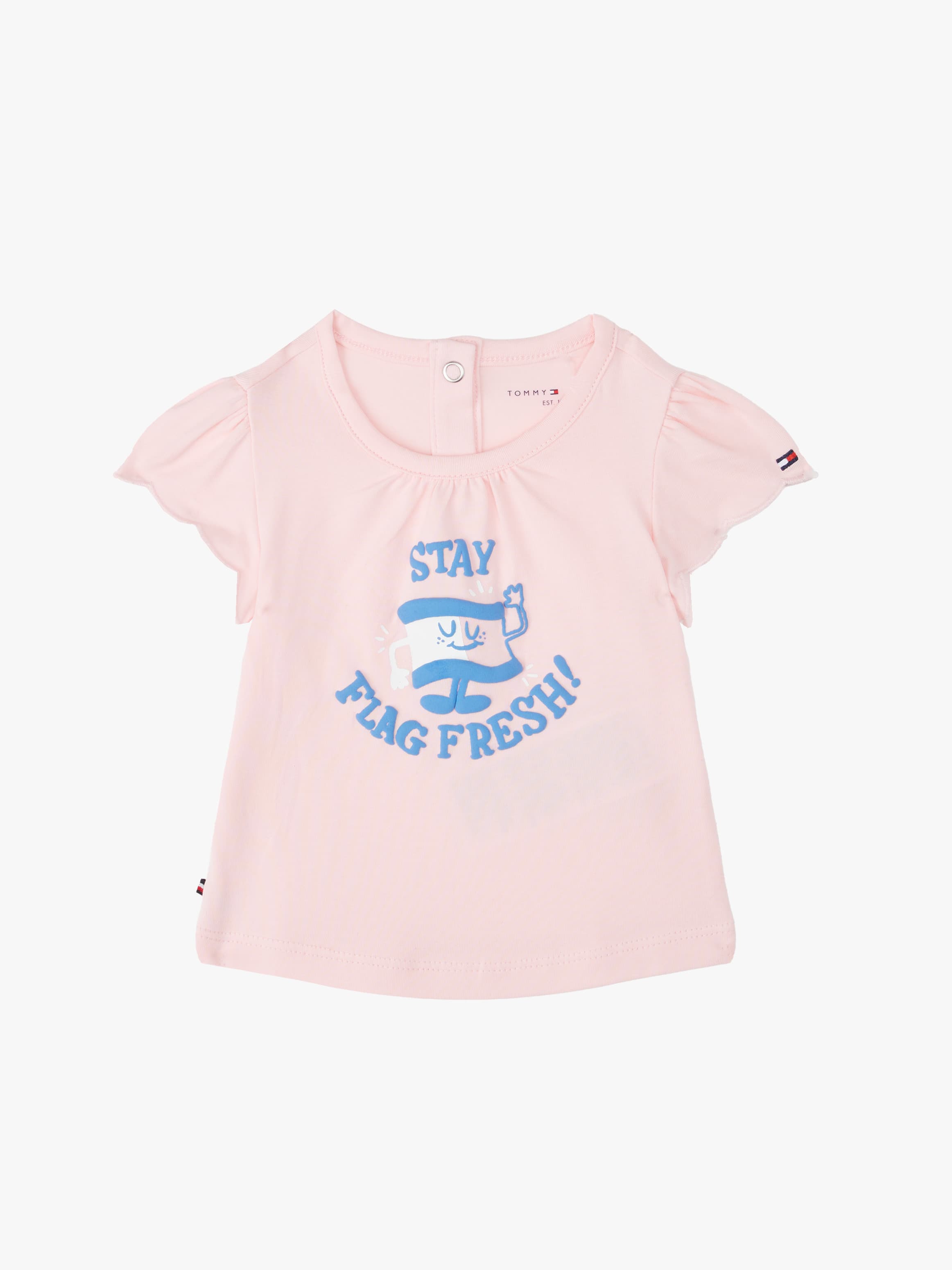 Graphic Frill Sleeve T-Shirt