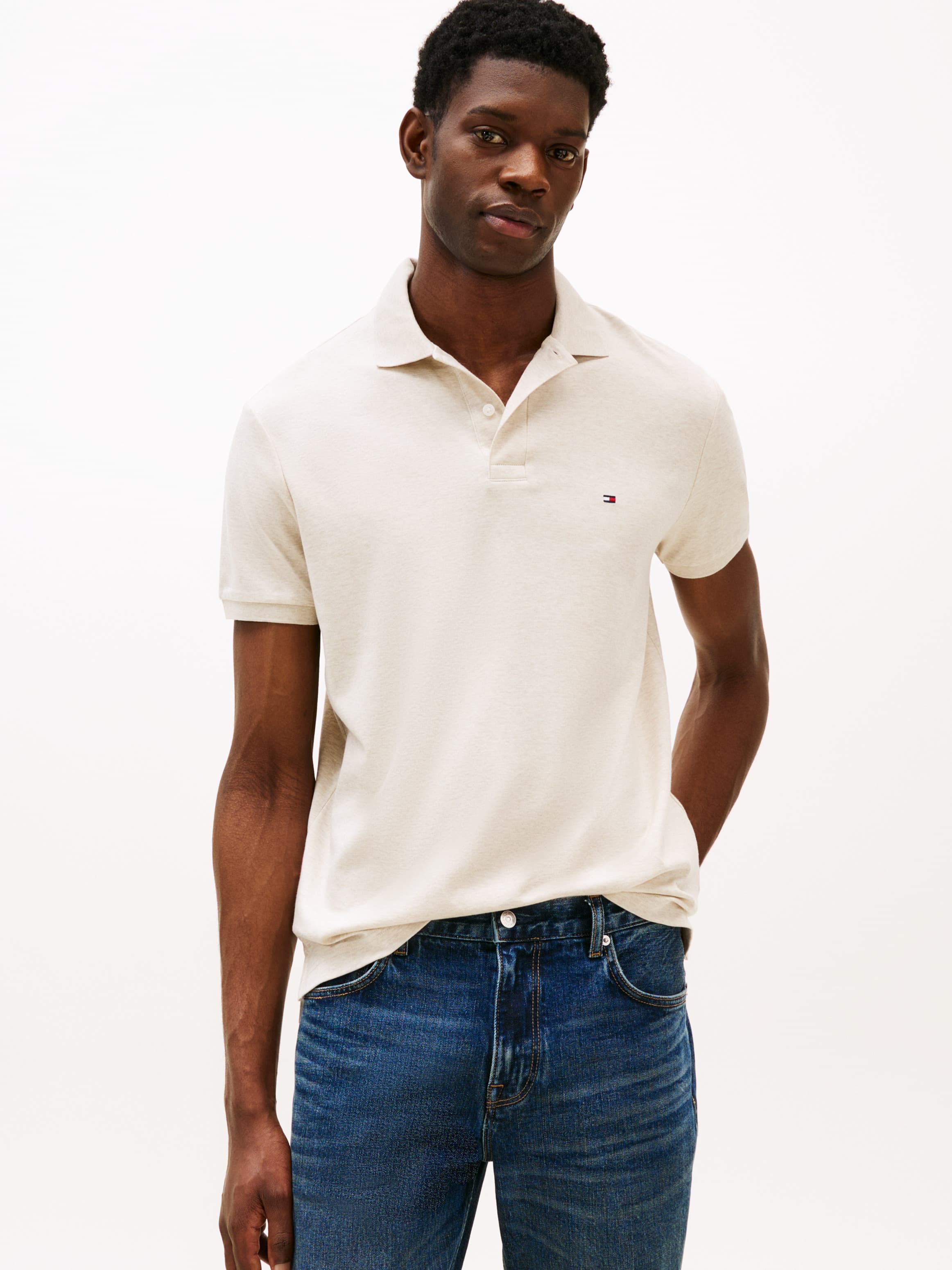 Regular Fit Interlock Knit Polo Shirt