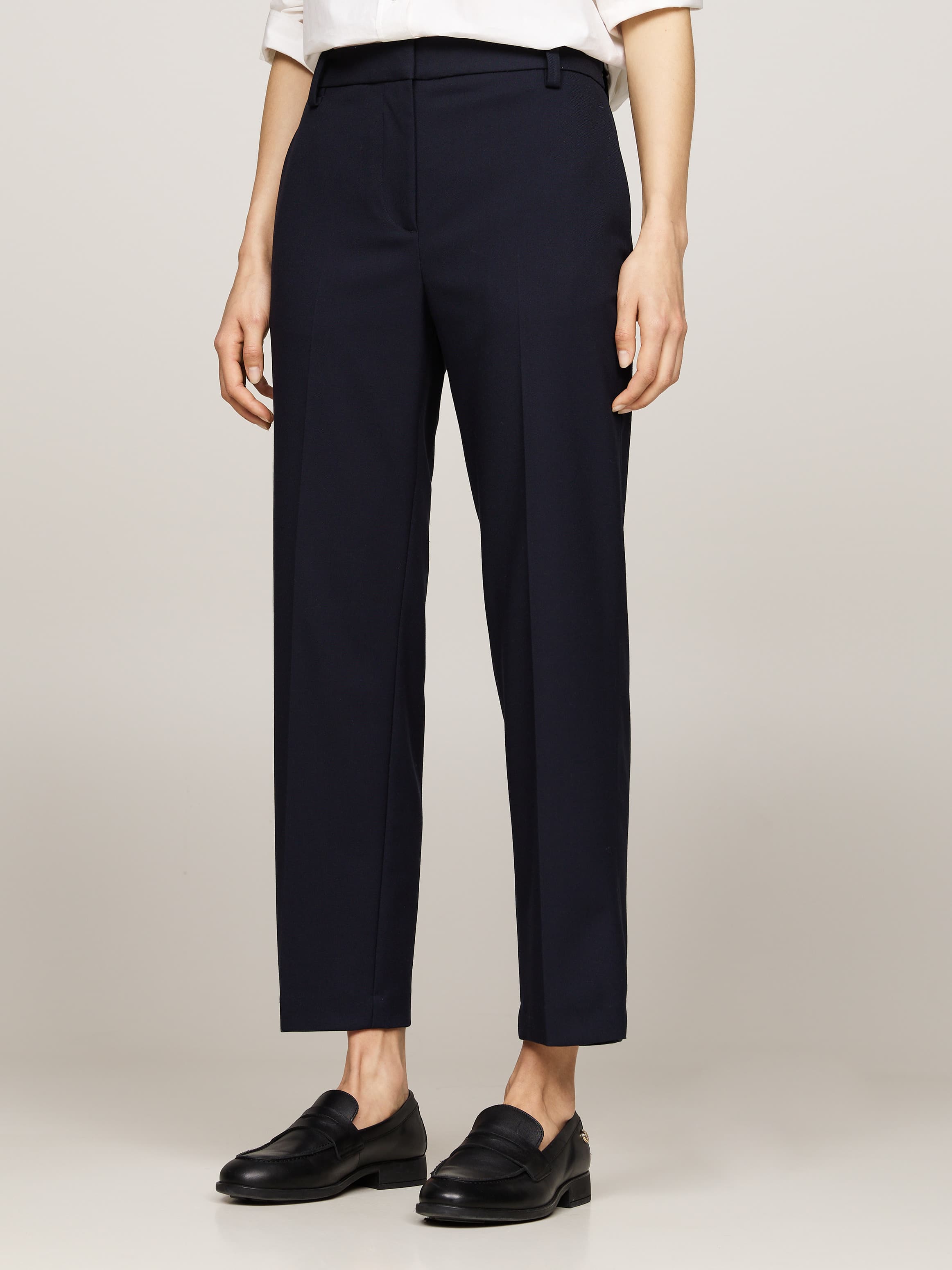 Slim Straight Trousers