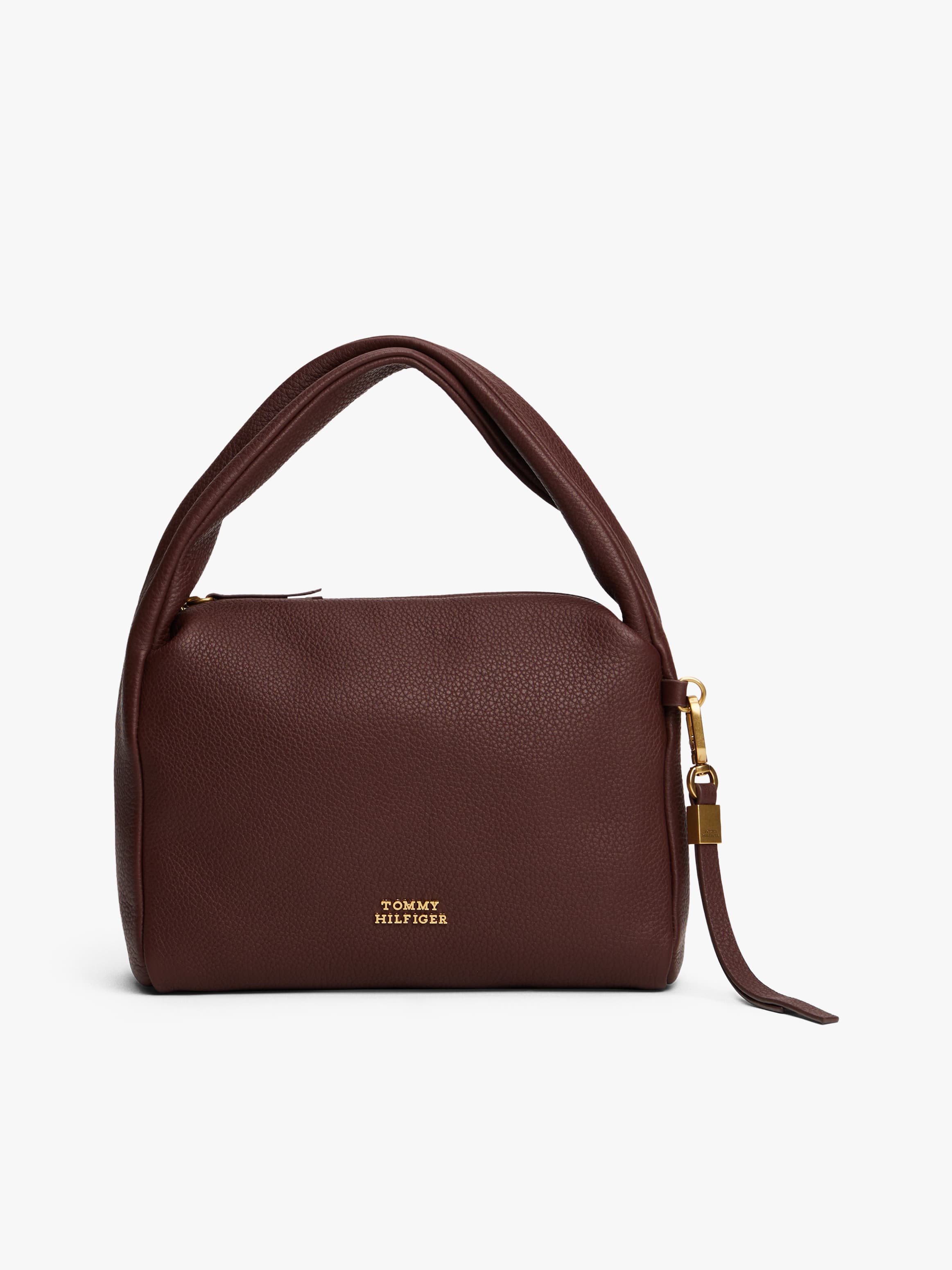 City Leather Twist Handle Bag