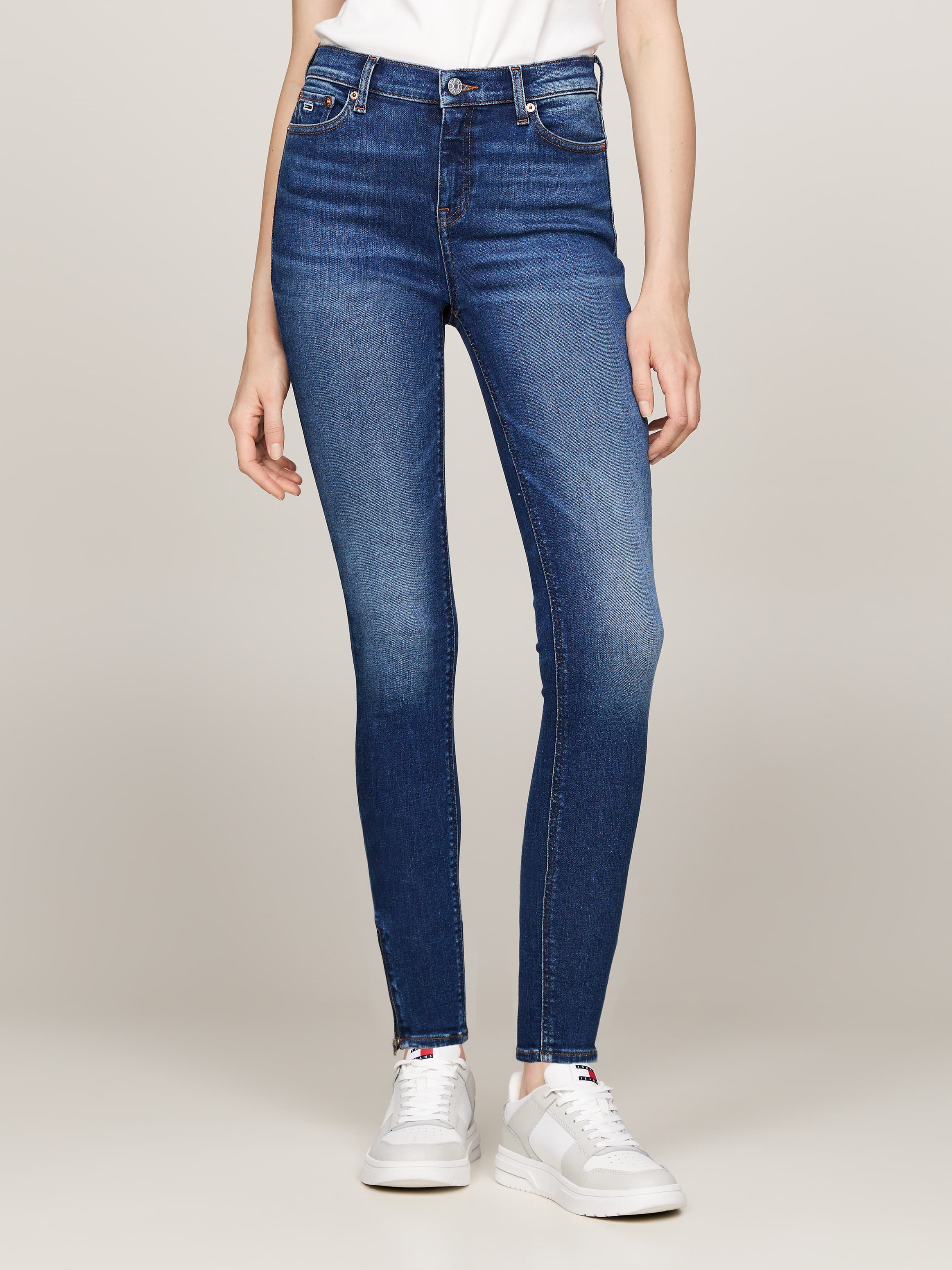 Nora Zip Hem Skinny Jeans