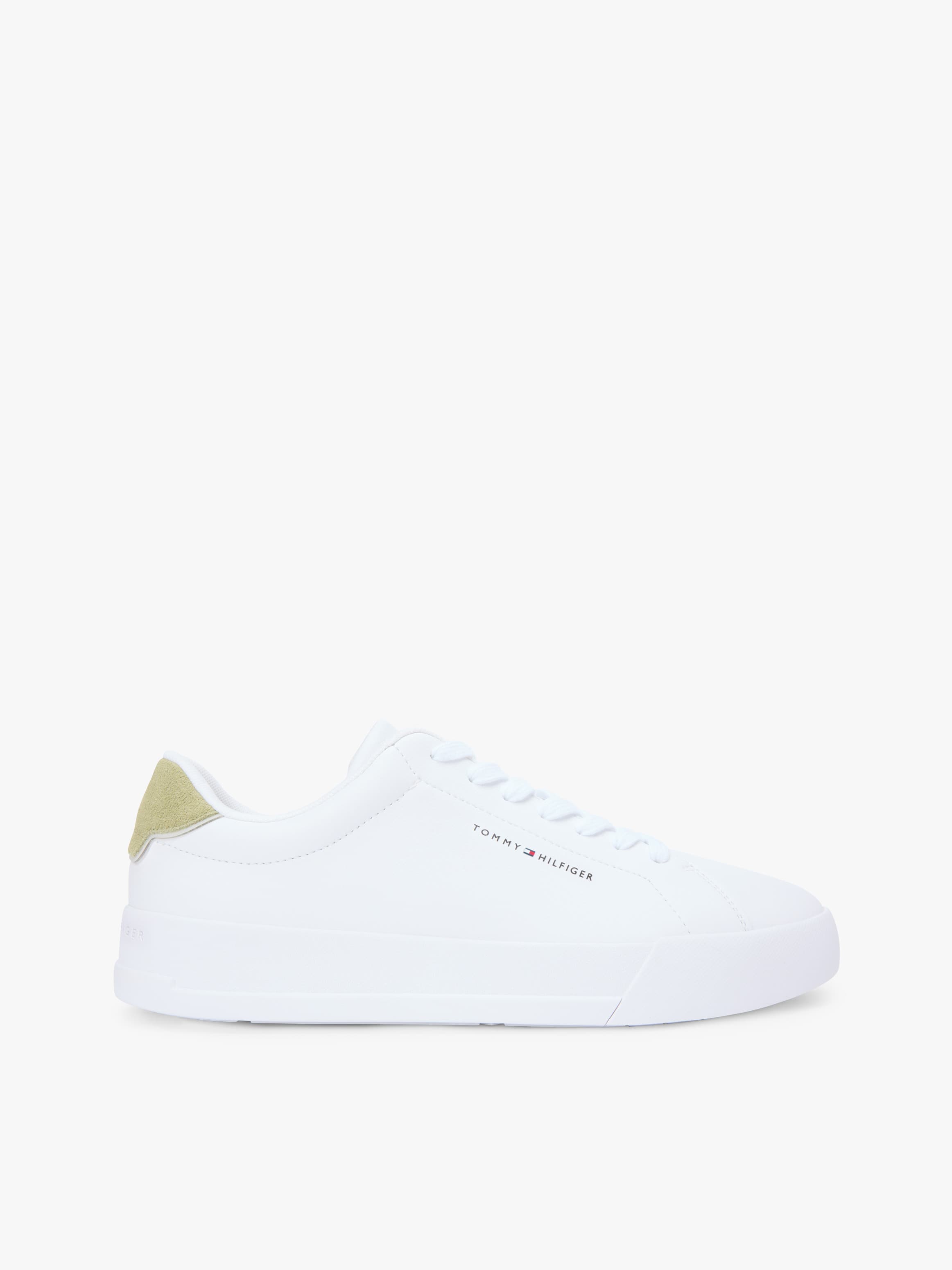 Logo Court Trainers with Leather