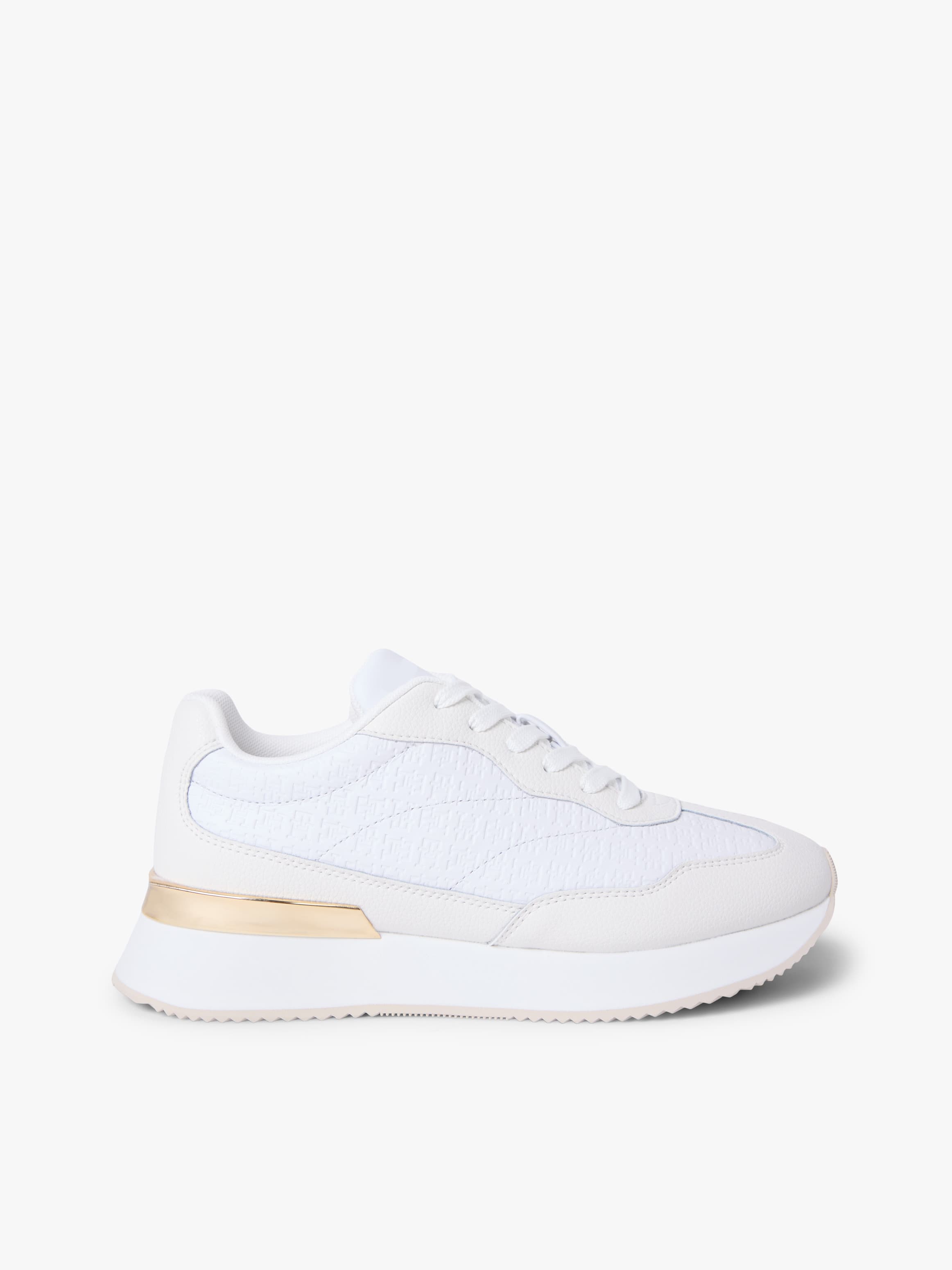 TH Monogram Leather Mixed Texture Trainers