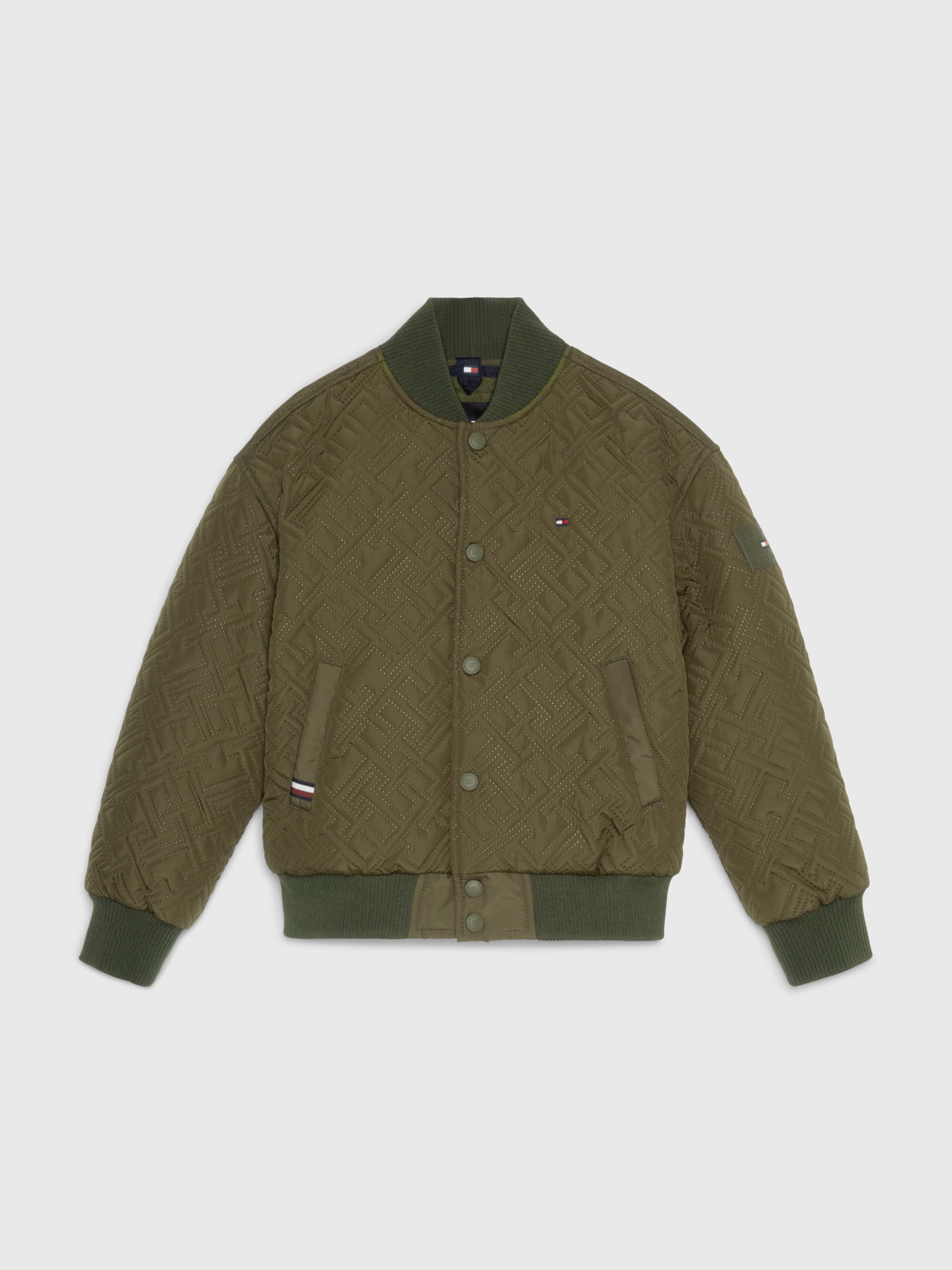 TH Monogram Quilted Bomber Jacket