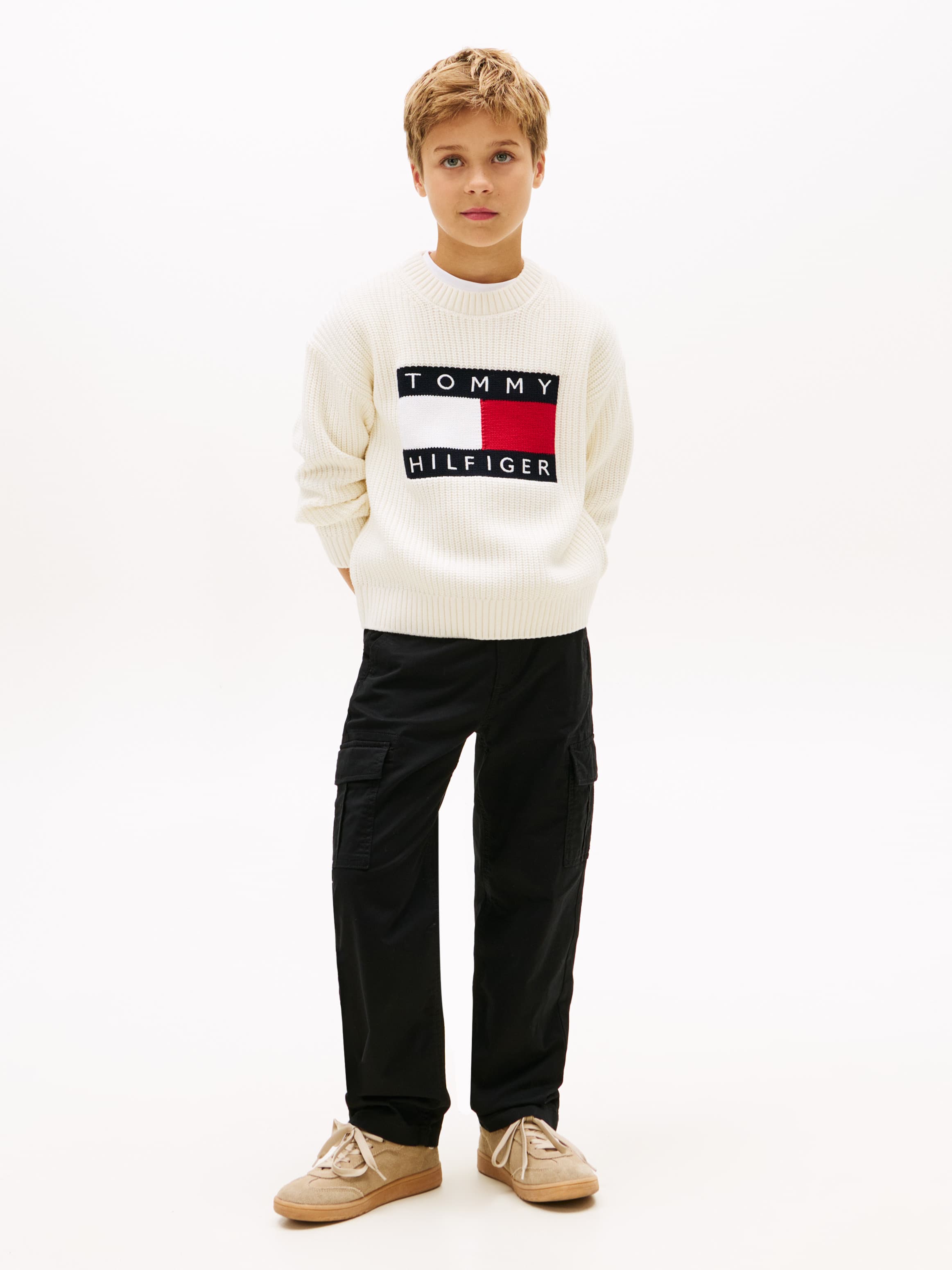 Essential Twill Relaxed Cargo Trousers