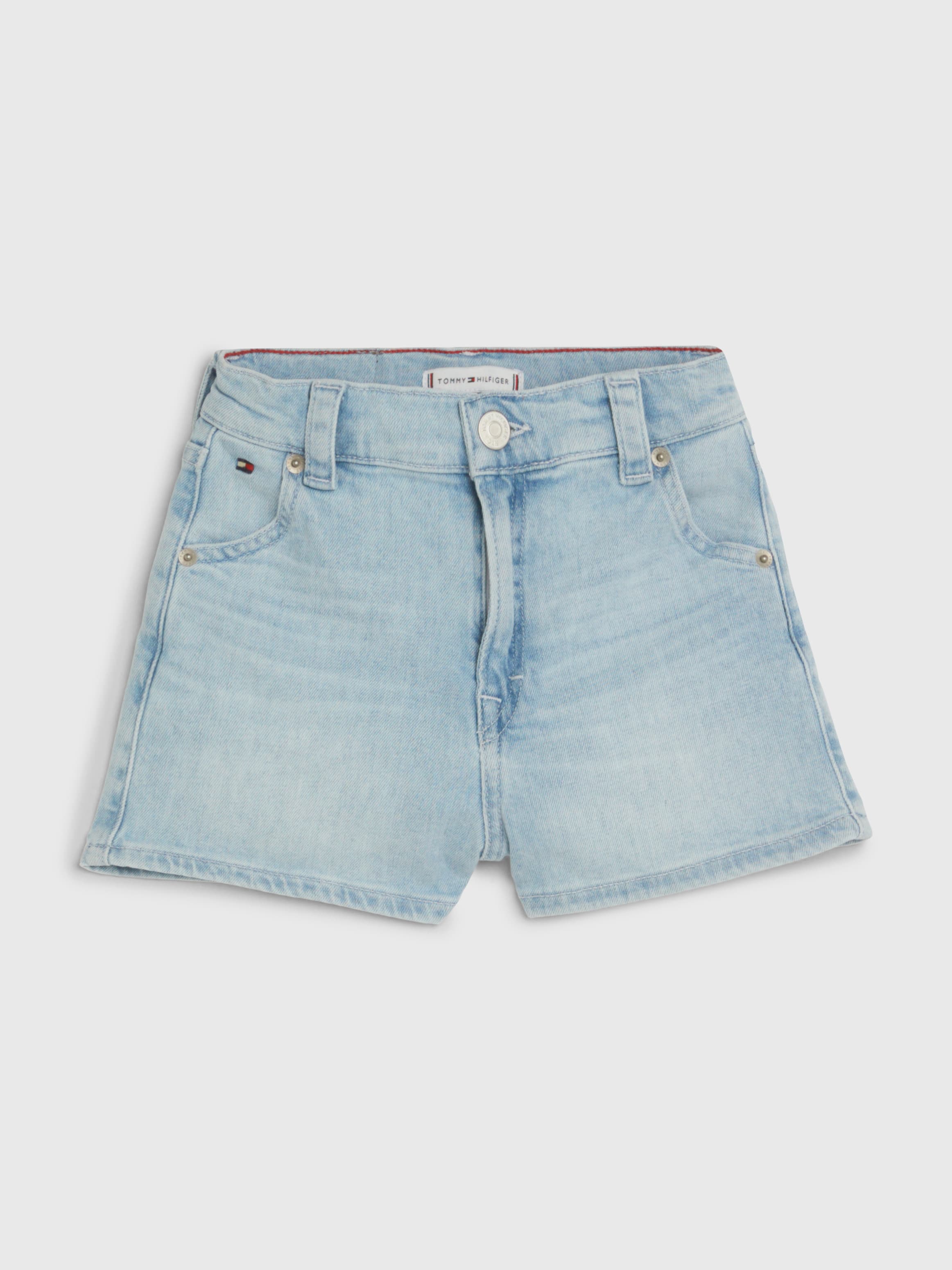 Bleached Denim Shorts