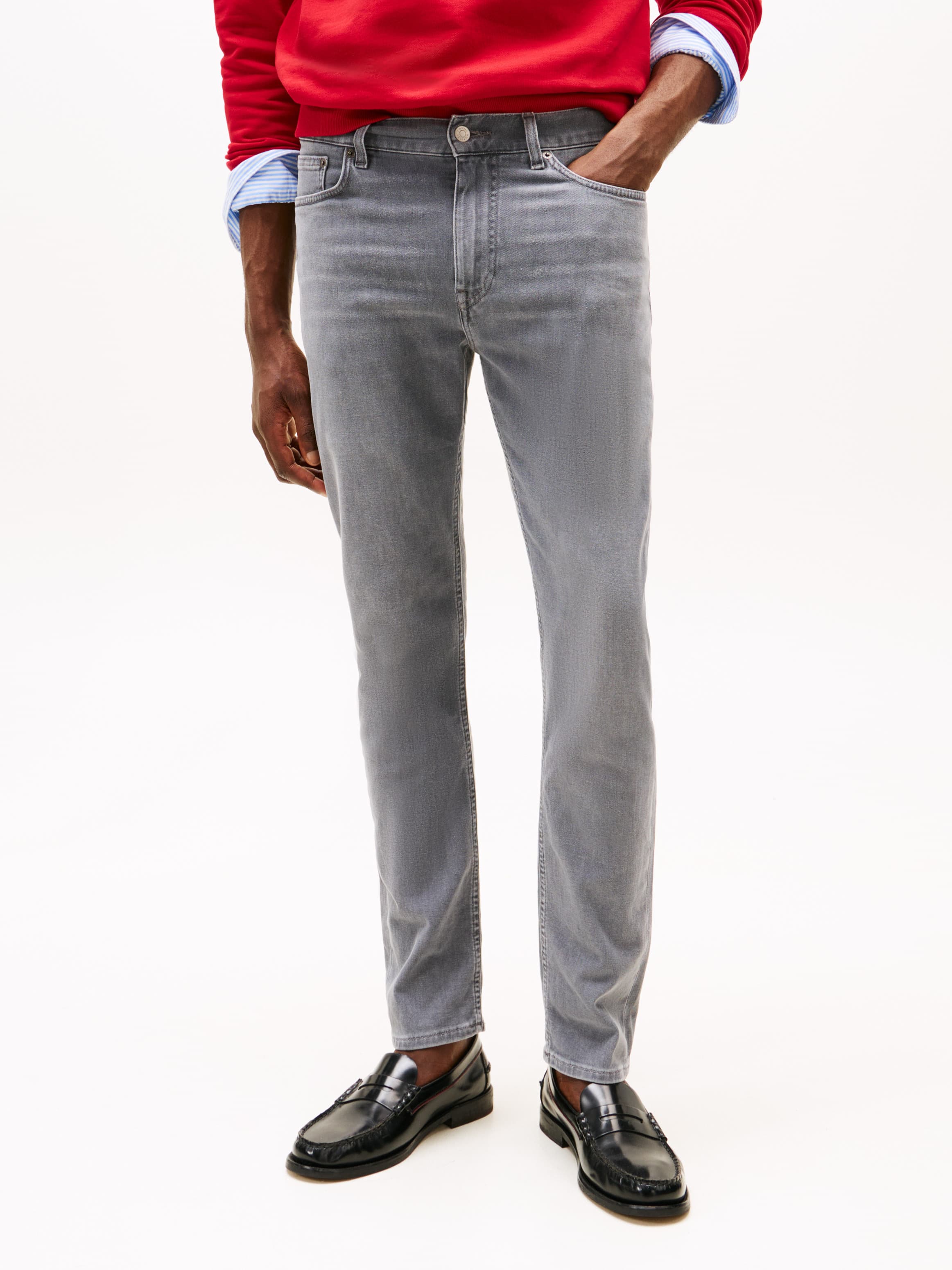 Faded Whiskered Slim Jeans