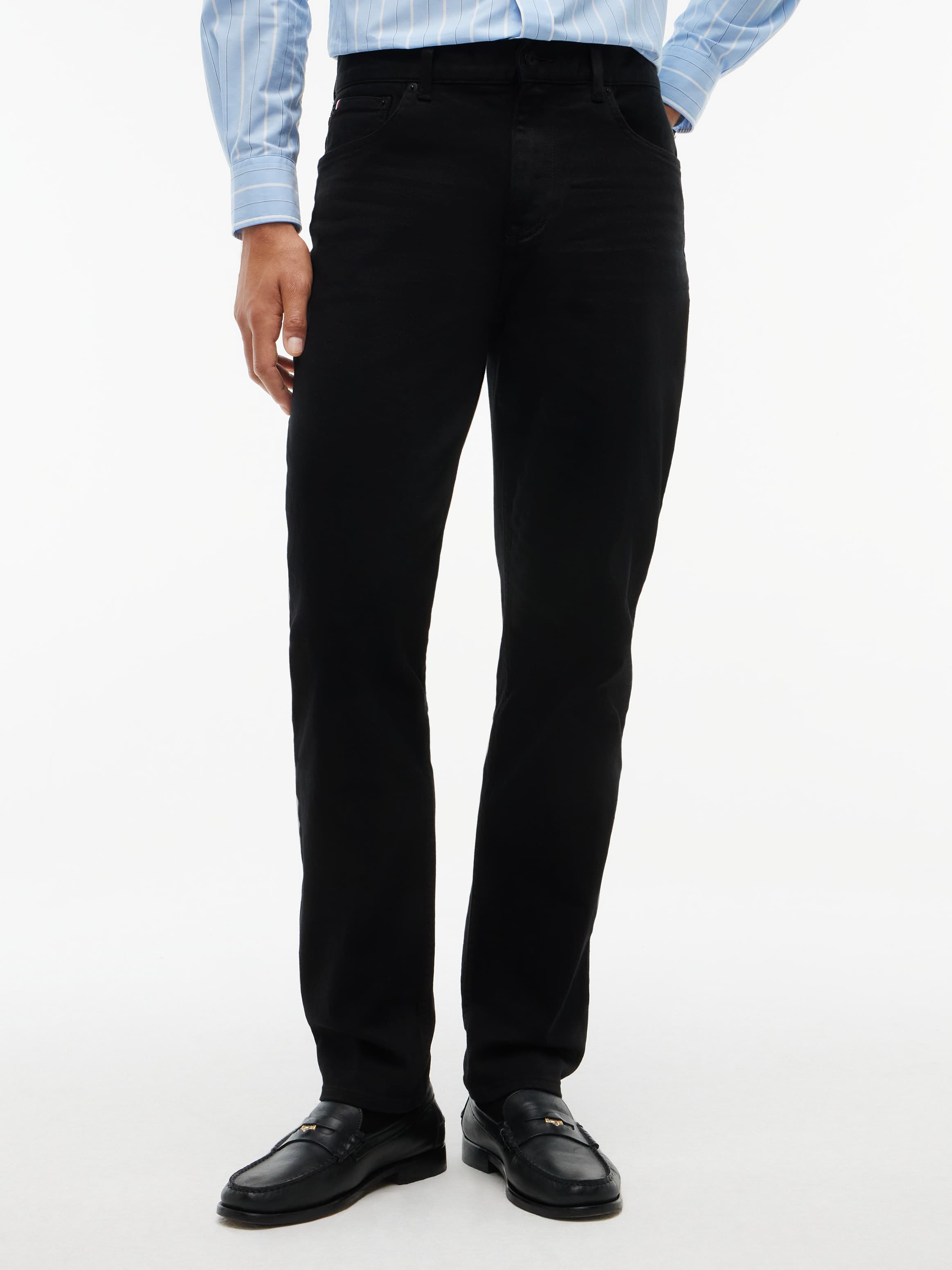 Harlem Black Relaxed Tapered Leg Jeans