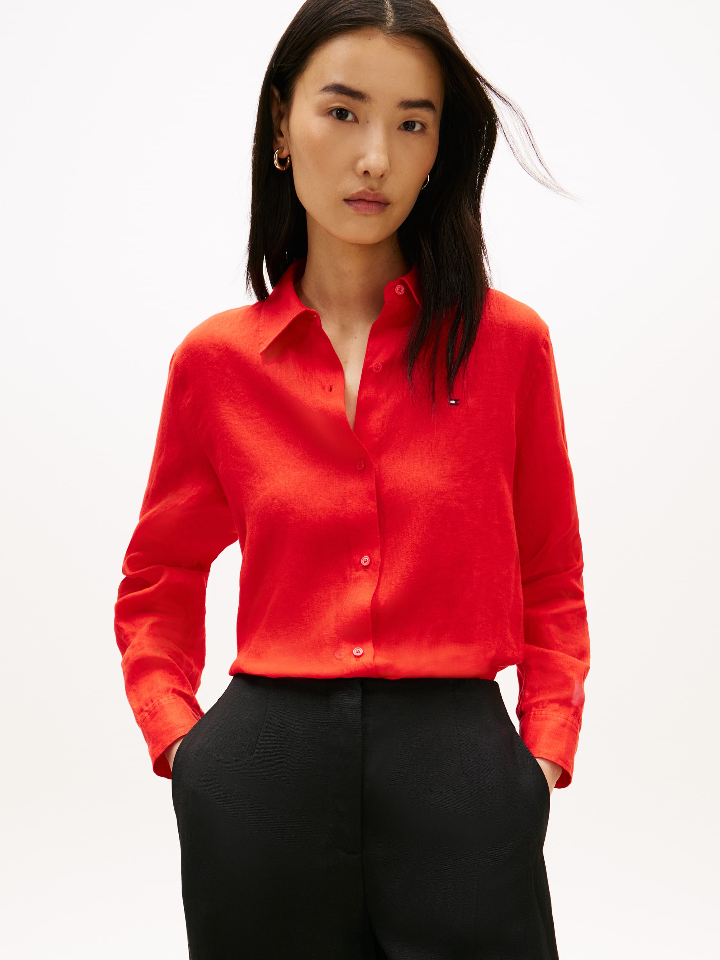 Relaxed Fit Pure Linen Shirt